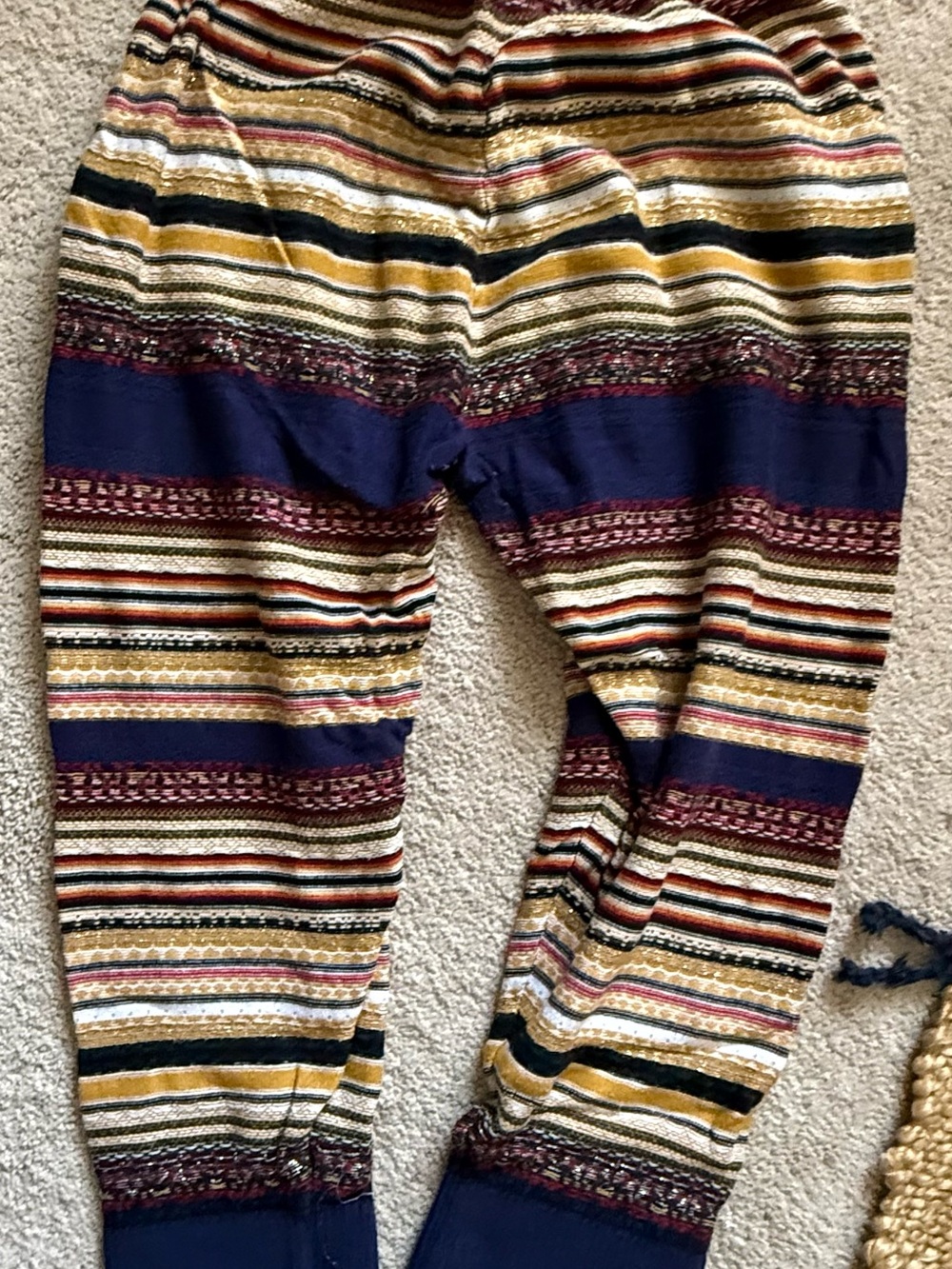 Free People Striped Multicolor sweater Joggers